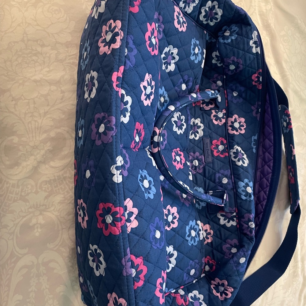Vera Bradley Blue and Pink Floral Travel Bag